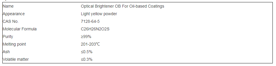 optical brightener ob specification